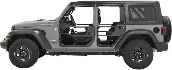 Bestop Matte Black Front Element Doors Jeep Gladiator | Wrangler 2018-2021