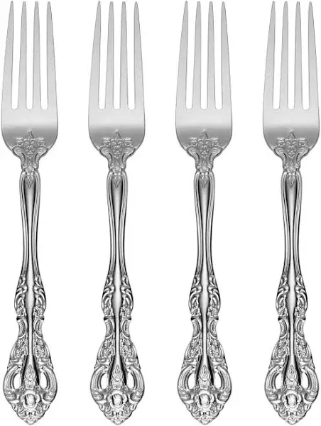 DINNER FORK Stainless Steel Silverware Flatware Dishwasher Safe Set of 4 ONEIDA