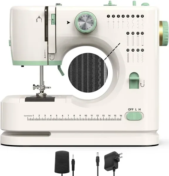 StitchMaster Pro:Ballet on twin needles.Sewing machine,sewing machine for beginners,Double needle and double thread,16 kinds of stitches.