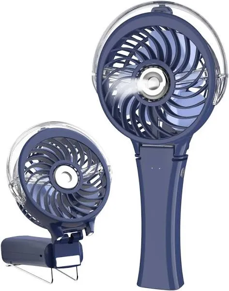 Portable Handheld Misting Fan Rechargeable Personal Mister Fan Battery Operated