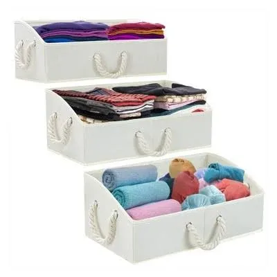 Sorbus 20" Trapezoid Storage Box with Cotton Rope