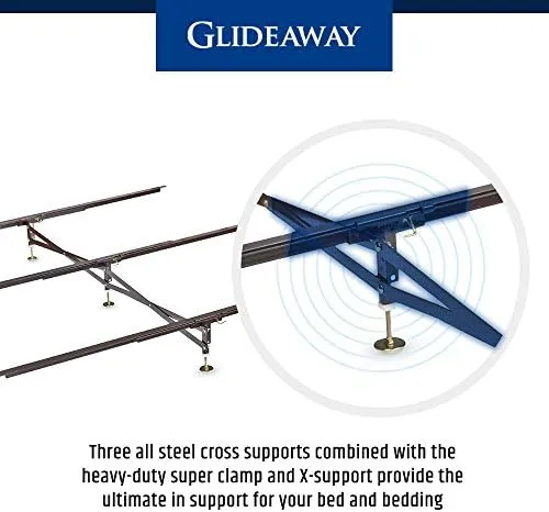 Glideaway XS X Support Bed Frame System Gs-3 XS Model 3 Cross Rails and 3 Legs