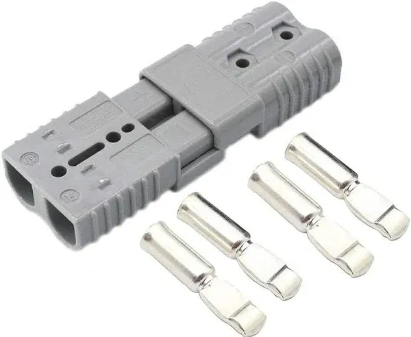 Liyafy Battery Quick Connect Disconnect Electrical Plug 175A 1/0AWG for Recovery Winch or Trailer w 4 Pcs Terminal pins 2Pcs