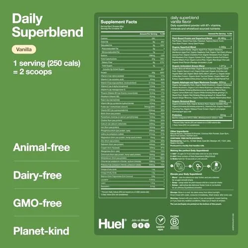 Huel Daily Superblend | 87+ vitamins, minerals & wholefood-sourced nutrients