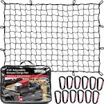 Bungee Cargo Net 4&#039; x 6&#039; Stretchable to 8&#039; x 12&#039; for Pickup Truck Bed x 