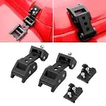 RT-TCZ Black Stainless Steel Latch Locking Hood Catch Kit for 2007-2018 Jeep Wrangler JK JKU