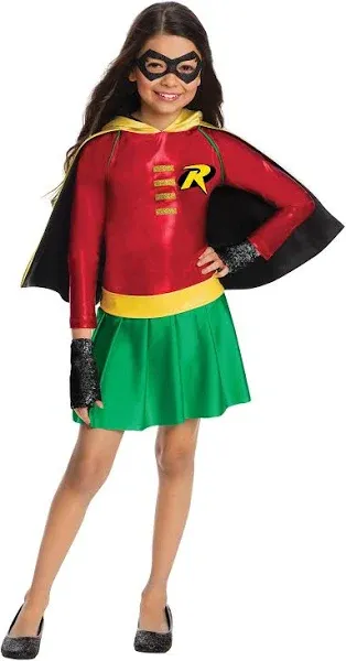 Rubie's Costume Boys DC Comics Robin Dress Costume, Large, Multicolor