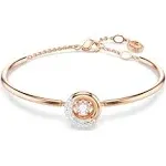 Swarovski Dextera Rose Gold Tone Adjustable Bracelet: Medium