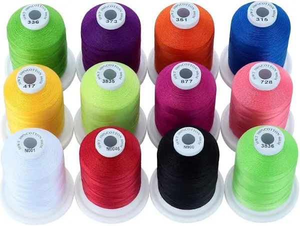 New Brothread Multi-Purpose 100% Mercerized Cotton Threads