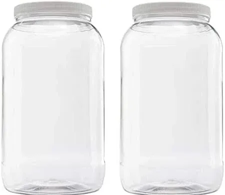 CLEARVIEW 1 Gallon Plastic Jar - 1 Pack | Containers and Organization (128 Ounce Jar)