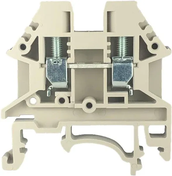 DK4N DIN Rail Terminal Block Screw Type UL 600V 30A 10-22AWG, Pack of 100