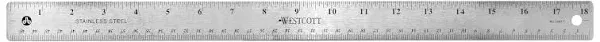 Geyer Instructional Westcott Stainless Steel Ruler