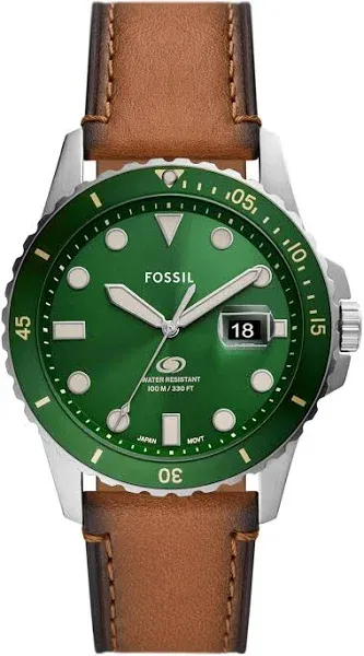 Fossil Men's Leather Strap Watch