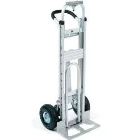 Aluminum 3-in-1 Convertible Hand Truck with Pneumatic Wheels