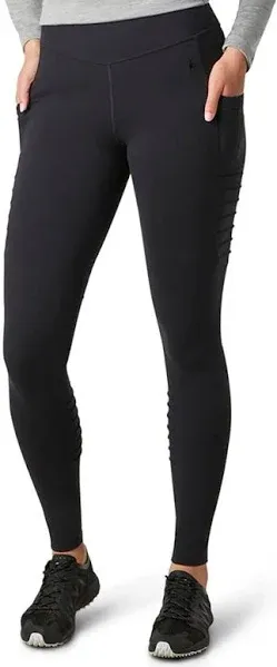 NWT Smartwool Women’s Merino Wool Sport Moto Leggings Black Size XS