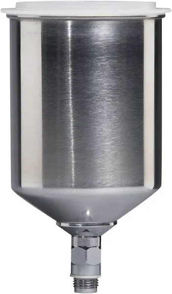 DEVILBISS 803609 Gravity Cup, 250 cc Capacity, Aluminum, For Use With: StartingLine Touch-Up Gravity Guns