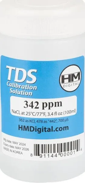 HM Digital C342 TDS and EC Calibration Solutions