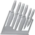 Cuisinart C55-7PCE Ceramic Coated Cutlery Set with Color End Caps & Acrylic Stand, 7 pc