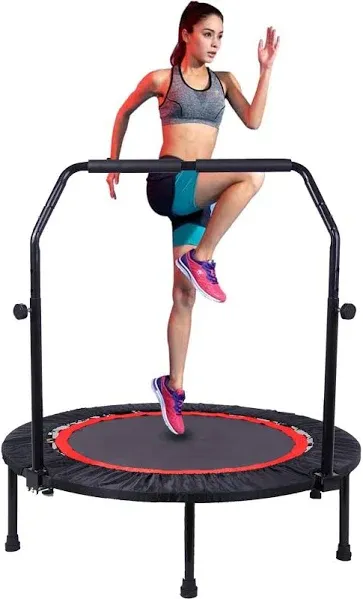 Trampoline, Portable Fitnes Foldable Trampoline in-Home Mini Rebounder, Exercise Trampoline for Kid/Adults, 40" Max Load 330lbs