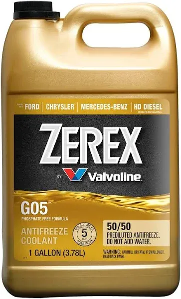 Zerex G05 Phosphate Free 50/50 Ready-to-Use Antifreeze/Coolant