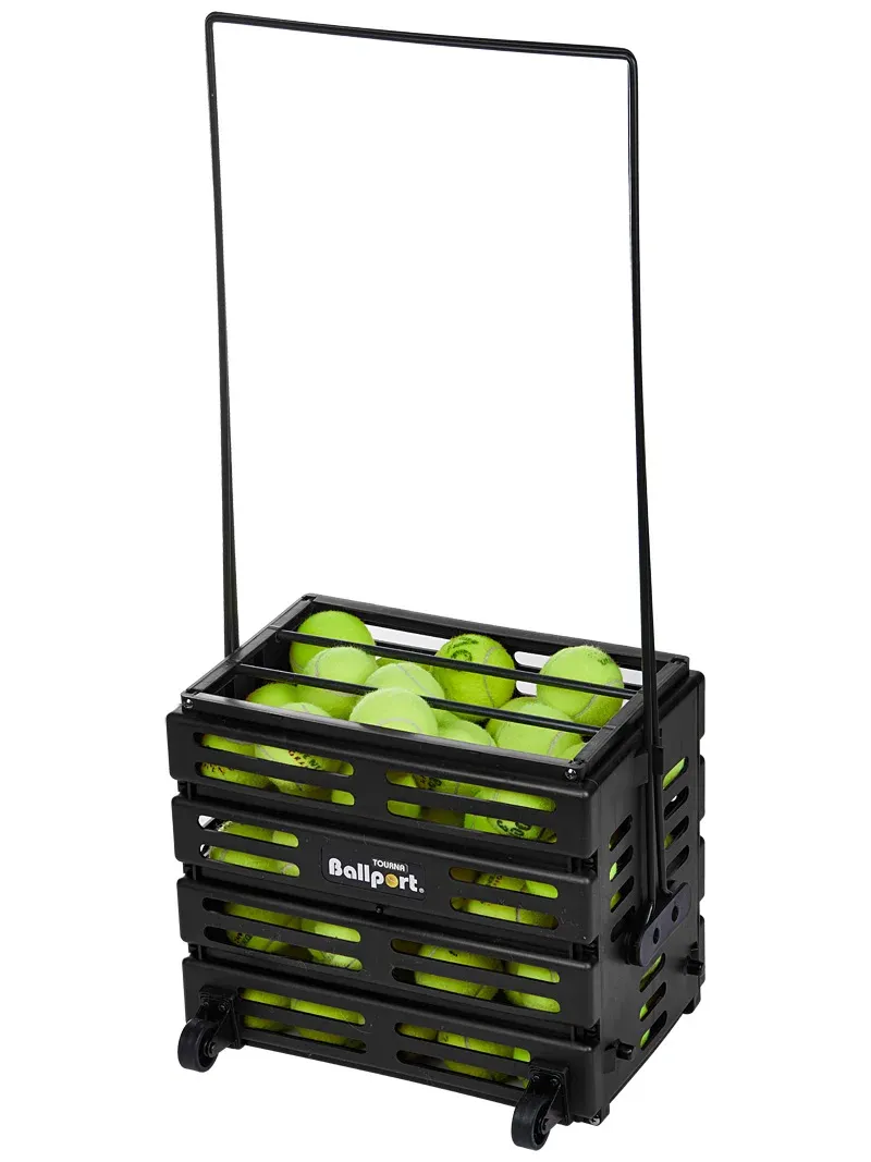 Tourna Ballport Deluxe Tennis Ball Hopper with Wheels