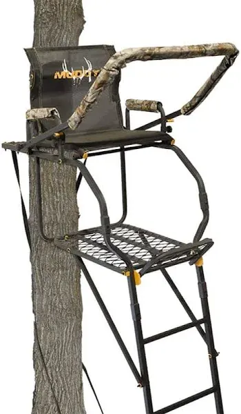 Huntsman Deluxe 17-Foot 1 Person Hunting Deer Ladder Tree Stand (Open Box)