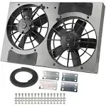 DERALE #16831 Dual RAD Fan w/Alum Shroud Assembly