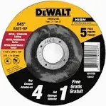 DeWalt DW8424B5 4-1/2" x .045" x 7/8" Metal Cutting Wheel 5 Pack