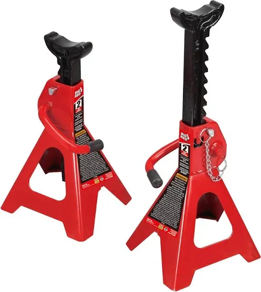 Big Red Double Locking Jack Stands 2 Ton