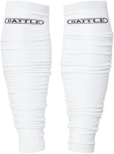 Battle Sports Long Scrunch Football Sock Sleeve, Extra Long Sport Calf Sleeve for Men & Boys