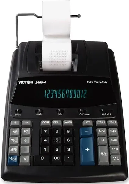 1460-4 12 Digit Extra Heavy Duty Commercial Printing Calculator