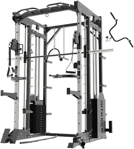 RitKeep Fitness Smith Machine Cage System Home Gym Multifunction Rack PMAX-5600