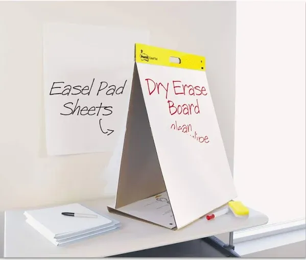 Post-it 563DE Dry Erase Board/Plain Paper Pad,20-Inch x23-Inch ,Plain,20 Shts,WE