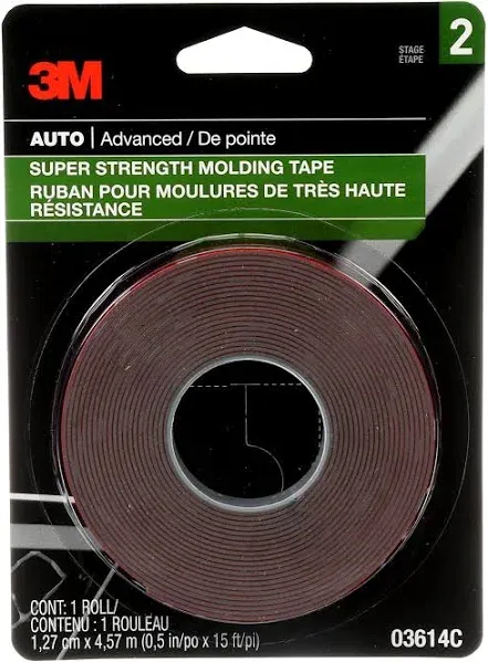 3M 03614 Scotch-Mount 1/2 x 15' Molding Tape