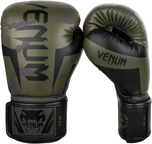 Venum Elite Boxing Gloves - Khaki camo - 14 oz - Venum