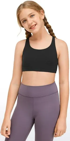 CRZ Yoga Girl's Butterluxe Strappy Sports Bra