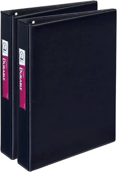 Mini Durable 3 Ring Binder, 1&#034; round Rings, Holds 5-1/2&#034; X 8-1/2&#034; Paper, Spine I