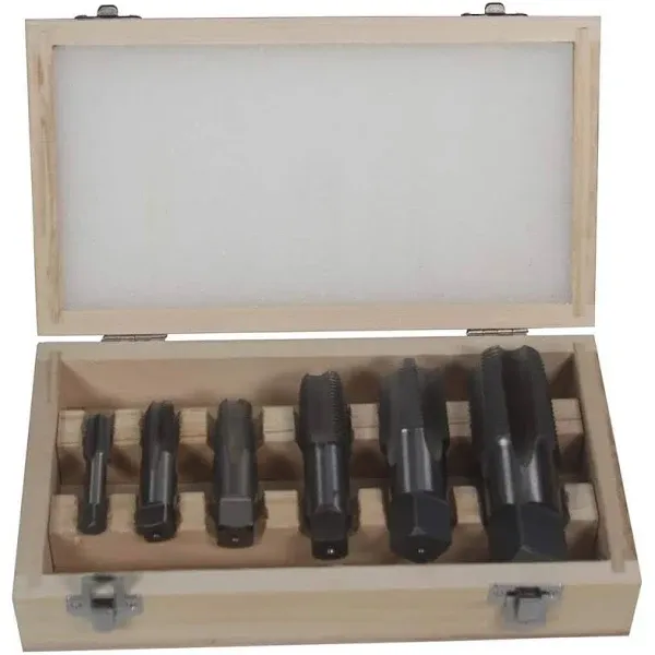 6 Piece Carbon Steel NPT Pipe Tap Set DWTPT1/8-1SET