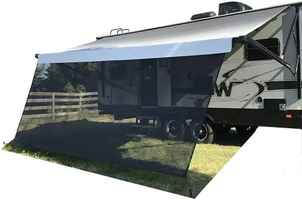 Tentproinc RV Awning Sun Shade 3' Mesh Screen Sunshade complete Kits Motorhome camping Trailer UV