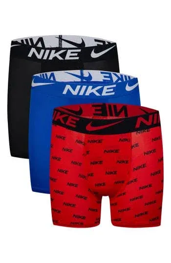 Boys Nike 3 Pack Essential Boxer Briefs