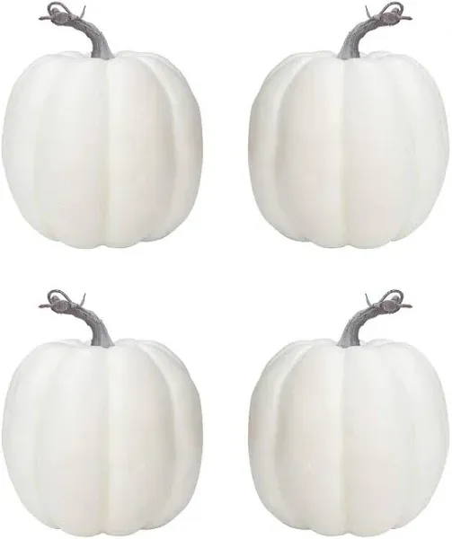 vensovo 6 Inch Large White Pumpkins