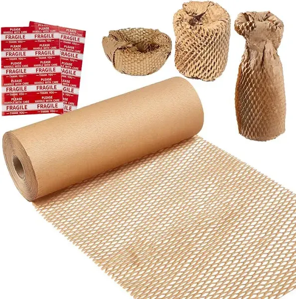 Honeycomb Packing Paper,12&#034; W X 200&#039; L Bubble Cushioning Wrap for Moving,Product