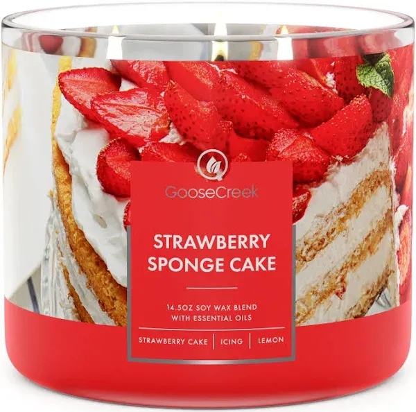 Strawberry Sponge Cake 3-Wick Candle