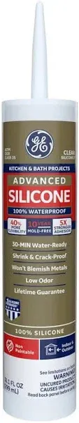 GE Advanced Silicone Kitchen & Bath Sealant