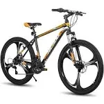 HILAND Mountain Bike, 3/6/Multi-Spokes, 21 Speeds Drivetrain, Aluminum Frame 26 Inch Wheels, Disc-Brake Bike for Men Women Men's MTB Bicycle