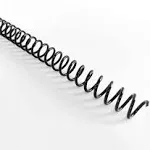 100 Pack,Plastic Spiral Binding Coils, 10mm(3/8&#034;),75 Sheet Capacity,4:1 Pitch...