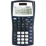 Texas Instruments Ti 30X II Solar Calculator Blue