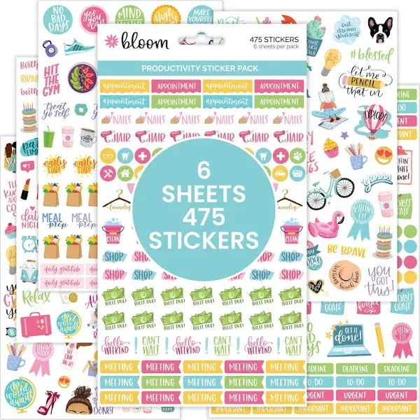 bloom daily planners Planner Sticker Pack, Productivity Stickers™