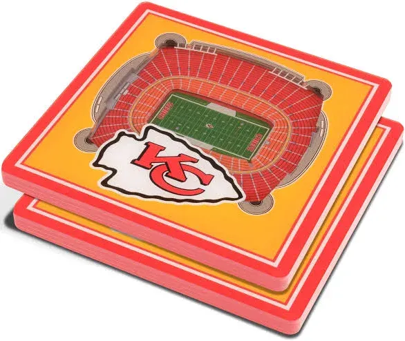 Youthefan Chicago Bears 3D StadiumView Coasters