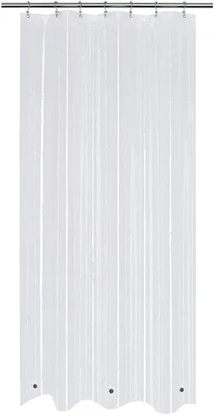 Small Stall Shower Curtain Liner 36 x 72 inch, PEVA 8G Thick &amp; Heavy Duty, 3 ...